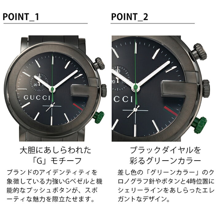 楽天市場】＼6/15限定☆全品10倍+最大100%還元／ グッチ 時計 メンズ 