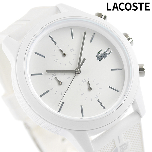 ラコステ 時計 42mm クロノグラフ クオーツ メンズ 腕時計 2011090 LACOSTE ホワイト | 腕時計のななぷれ