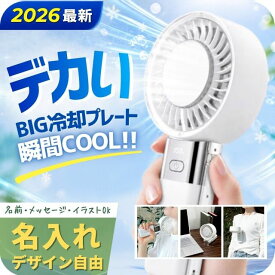 ＼15日限定★P10倍＆最大100%還元／ 2026最新 ハンディファン 冷却プレート ワイドヘッド BIG 大風量 強風 100段階 静音 3WAY 3600mAh Type-C USB 充電式 名入れ 刻印 推し活 ハンディーファン冷却 ハンディ扇風機 手持ち扇風機 携帯 ミニ扇風機 卓上 首掛け 首かけ HDL-2116