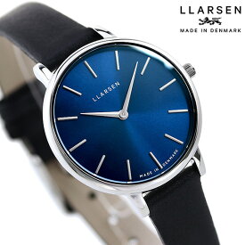 エルラーセン キャロライン 30mm クオーツ LL146SDBLL 腕時計 ブランド レディース ブルー×ブラック LLARSEN プレゼント ギフト