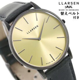 エルラーセン オリバー 39mm デンマーク製 メンズ 腕時計 ブランド LL147OYGYFR LLARSEN イエロー×グレー 時計 ギフト 父の日 プレゼント 実用的