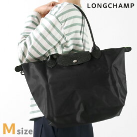 ＼5/18限定★1,990円OFFクーポン！全品10%OFFにさらに+3倍／ ロンシャン トートバッグ レディース ブランド LONGCHAMP プリアージュ グリーン M トップハンドルバッグ ハンドバッグ サステナブル 再生ポリアミドキャンバス地 折り畳み 軽量 2605 919 001 ブラック バッグ