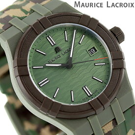 モーリスラクロア アイコン タイド 40mm クオーツ 腕時計 ブランド メンズ MAURICE LACROIX AI2008-D33DZ-000-0 アナログ グリーン カモフラージュ スイス製