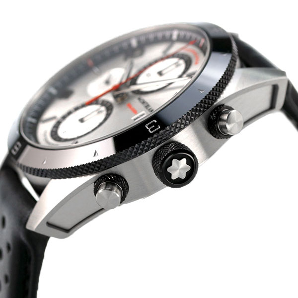 モンブラン 時計 タイムウォーカー クロノグラフ 43mm スモールセコンド 自動巻き メンズ 腕時計 116100 MONTBLANC  シルバー×ブラック | 腕時計のななぷれ