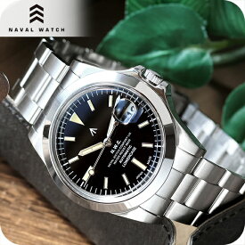 ナバルウォッチ Naval Watch Produced By LOWERCASE 自動巻き 腕時計 ブランド メンズ NAVAL WATCH FRXA001 アナログ ブラック 黒 日本製 おしゃれ 防水 プレゼント 男性 実用的