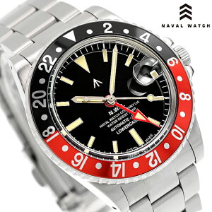 �i�o���E�H�b�` NAVAL WATCH Produced by LOWERCASE GMT �������� �r���v �u�����h �����Y NAVAL WATCH FRXD004 �A�i���O �u���b�N �� ���{�� ������� �h�� �v���[���g �j�� ���p�I