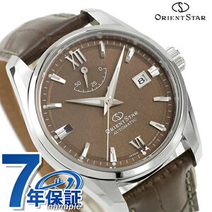 �I���G���g�X�^�[ Contemporary Date �������� �r���v �u�����h �����Y ORIENT STAR RK-AU0113Y �A�i���O �u���E�� ���{�� ������� �h�� �v���[���g �j�� ���p�I