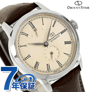 �I���G���g�X�^�[ Classic Collection M45 F7 Small Second �������� �r���v �u�����h �����Y ORIENT STAR RK-BS0002S �A�i���O �x�[�W�� �u���E�� ���{�� ������� �h�� �v���[���g �j�� ���p�I