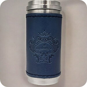 オロビアンコ 携帯灰皿 メンズ レディース ブランド Orobianco アルミ合金、牛革 革巻き ORA-001 NV ネイビー 小物