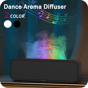 �_2000�~OFF�N�[�|���^ �A���}�f�B�t���[�U�[ �u�����h Dance Aroma Diffuser with Remote Control �u���b�N �z���C�g �G��
