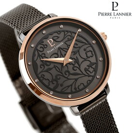 ピエールラニエ エオリア クオーツ 腕時計 ブランド レディース Pierre Lannier P045L988 アナログ ガンメタル フランス製 プレゼント ギフト