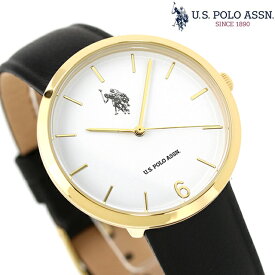ユーエスポロアッスン クオーツ 腕時計 ブランド レディース U.S. POLO ASSN. US-24WHBK アナログ ホワイト ブラック 黒 プレゼント ギフト