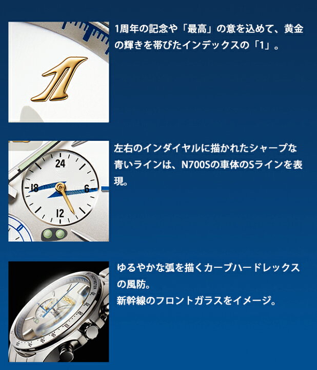 楽天市場】N700Sのぞみ 1周年記念 セイコーコラボウオッチ クオーツ  