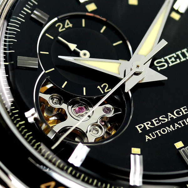 【1500円割引クーポン！8日10時まで】 セイコー メカニカル プレザージュ セミスケルトン オープンハート 自動巻き 腕時計 SARY191  SEIKO Mechanical PRESAGE | 腕時計のななぷれ