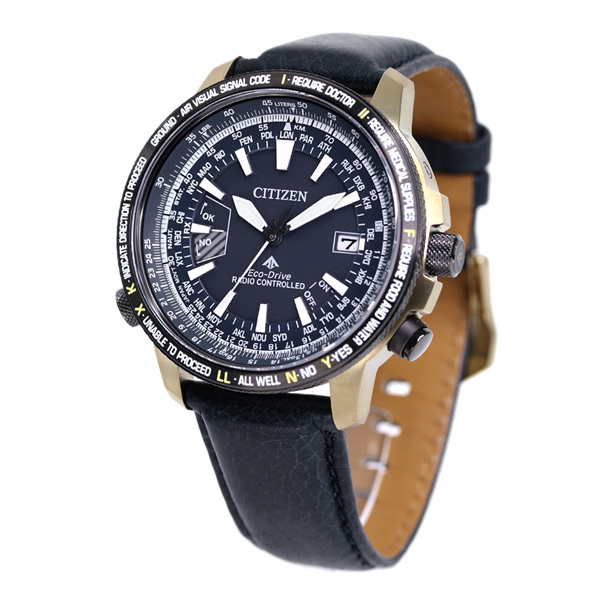 シチズン プロマスター エコドライブ電波 航空計算尺 メンズ 腕時計 CB0204-14L CITIZEN PROMASTER パイロットウォッチ  ネイビー | 腕時計のななぷれ
