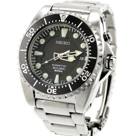 【中古】 二次電池交換済 セイコー SEIKO プロスペックス SBCZ011 キネティックダイバー 自動巻き発電 キャパシタ新品交換 5M62-0BL0 アナログ 腕時計 ブランド メンズ ブラック おしゃれ 防水 男性 実用的