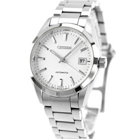 ＼4/15限定★2000円OFF+全品5倍／【中古】 美品 シチズン CITIZEN シチズンコレクション メカニカル 9011 薄型自動巻 アナログ 腕時計 ブランド メンズ ホワイト おしゃれ 防水 男性 実用的