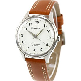 【中古】 シチズン CITIZEN ホーマー 手巻き 国鉄 昭和45年 鉄道時計 アナログ 腕時計 ブランド メンズ ホワイト ライトブラウン おしゃれ 防水 男性 実用的