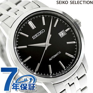 セイコーセレクション Sシリーズ メカニカル 自動巻き 腕時計 ブランド メンズ SEIKO SELECTION SCVE061 アナログ ブラック 黒 日本製 おしゃれ 防水 プレゼント 男性 実用的