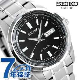 セイコー メカニカル 42mm 自動巻き SARV003 腕時計 メンズ ブラック SEIKO Mechanical ギフト 父の日 プレゼント 実用的