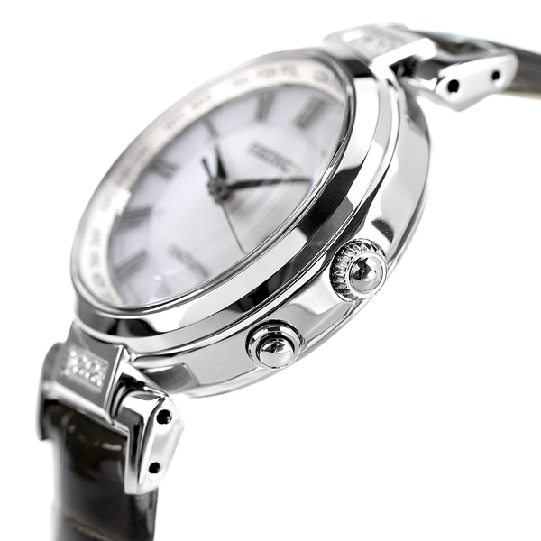 セイコー ドルチェ＆エクセリーヌ 電波ソーラー SWCW109 腕時計 レディース ホワイトシェル×グレー SEIKO DOLCE＆EXCELINE  | 腕時計のななぷれ