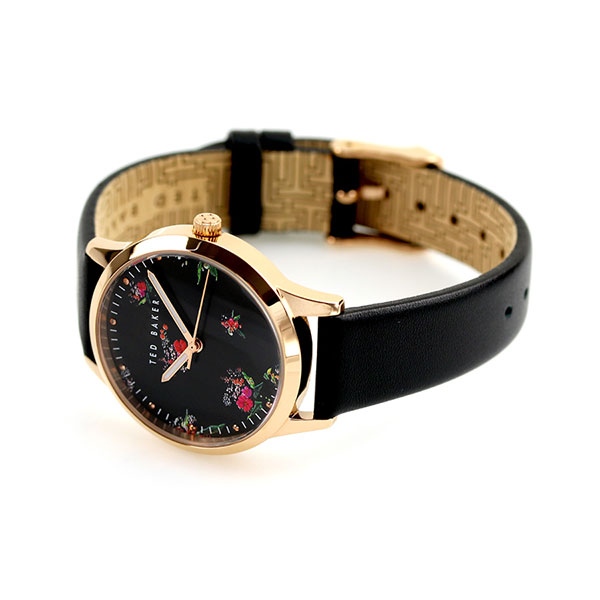 テッドベーカー 時計 フィッツロヴィアブルーム 34mm 花柄 レディース 腕時計 BKPFZS113 TED BAKER ブラック 革ベルト |  腕時計のななぷれ