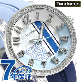テンデンス クレイジー ミディアム 42mm レディース 腕時計 ブランド TY930064 TENDENCE ブルー 時計 プレゼント ギフト