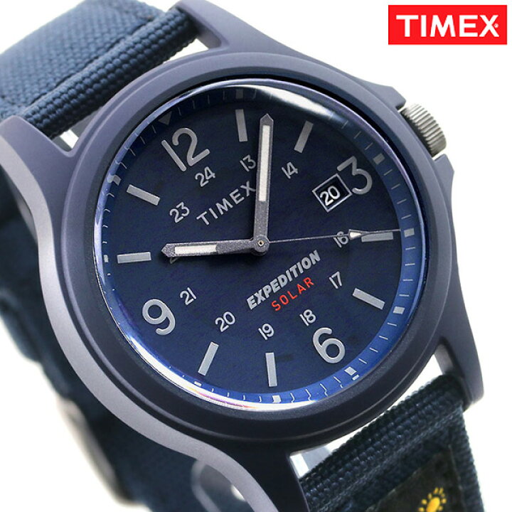 楽天市場 店内ポイント最大55倍 タイメックス アカディア エクスペディション 43mm ソーラー メンズ 腕時計 Tw4b100 Timex ブルー 腕時計のななぷれ