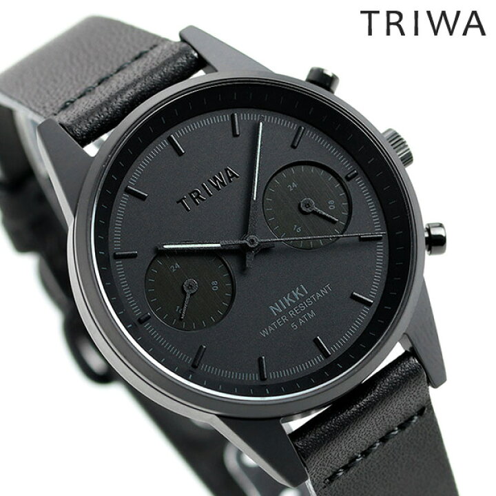 楽天市場 30日は全品5倍に 4倍でポイント最大22倍 トリワ Triwa スウェーデン 北欧 シンプル 36mm メンズ レディース 腕時計 Nkst108 Ssp ニッキー オールブラック 黒 時計 腕時計のななぷれ