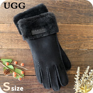 �A�O ��� ���f�B�[�X �u�����h UGG TURN CUFF GLOVE S�T�C�Y ���S 17369 Black ����