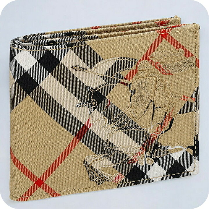 楽天市場】バ−バリ− 二つ折り財布 メンズ BURBERRY チェック 8097588  
