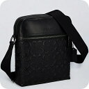 コーチ ショルダーバッグ メンズ ブランド COACH シグネチャー レザー 4009 QB BK 1 ブラック