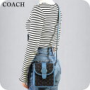 ＼7/15は全品10倍★さらに+7倍／ コーチ ショルダーバッグ レディース COACH シグネチャー ミニショルダー C8321 SVUQ3 1 ブラック系／ブルー バッグ プレゼント 女性 ブランド ミニバッグ 通勤 斜めがけバッグ 小さめ おしゃれ バック ギフト 高級