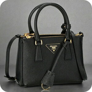 �v���_ �n���h�o�b�O ���f�B�[�X �u�����h PRADA ���U�[ 1BA906 �u���b�N