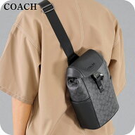 コーチ ボディバッグ ウエストポーチ メンズ アウトレット ブランド COACH CT712 QBMI5 チャコール/ブラ…