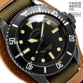 ＼2日10時まで★全品10%割引クーポン／ ヴァーグウォッチ ブラック サブ 40mm メンズ 腕時計 BS-L-B002 VAGUE WATCH Co. 時計 父の日 プレゼント 実用的