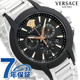 ヴェルサーチ 時計 メンズ 腕時計 ブランド キャラクター クロノグラフ スイス製 VEM800218 VERSACE ブラック 新品 記念品 ギフト 父の日 プレゼント 実用的