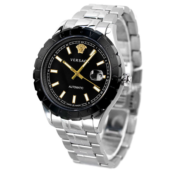【1日は+2倍に1000円割引クーポン】 ヴェルサーチ 時計 ヘレニウム 42mm 自動巻き メンズ 腕時計 VEZI00321 VERSACE  ブラック | 腕時計のななぷれ