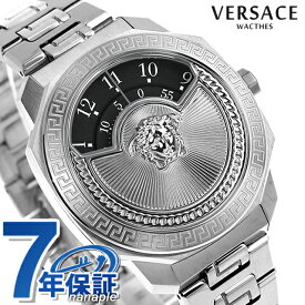 ヴェルサーチ ダイロス アイコン クオーツ 腕時計 ブランド メンズ レディース VERSACE VQU030015 アナログ ブラック 黒 スイス製 父の日 プレゼント 実用的