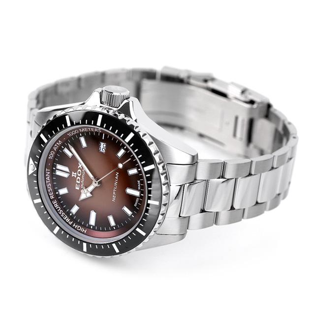 エドックス 腕時計 80120 3NM VDN NEPTUNIAN 色:SILVER-シルバー (EDOX