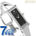 ＼2000円OFF+全品5倍★7/10限定／ グッチ バングル 時計 レディース GUCCI 腕時計 1500 1Pダイヤ ブラック YA015555 高級 ブランド おしゃれ 防水 軽い 華奢 かわいい プレゼント 女性 実用的