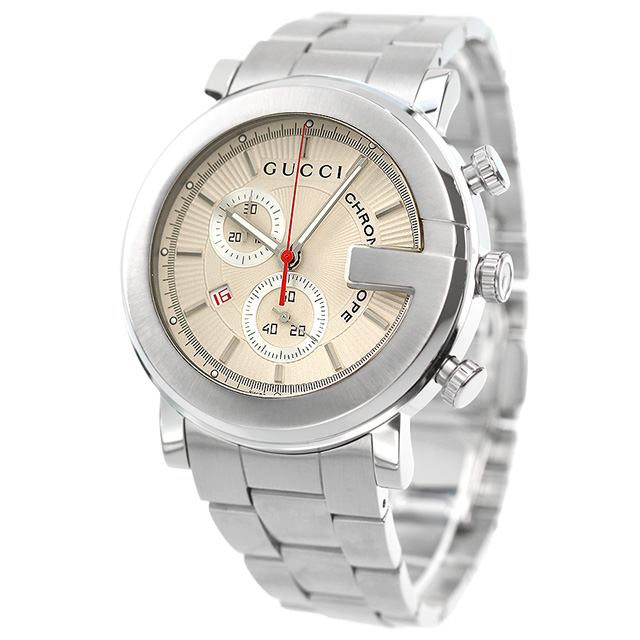 GUCCI グッチ 腕時計 Gクロノ ユニセックス ホワイト - 腕時計(アナログ)