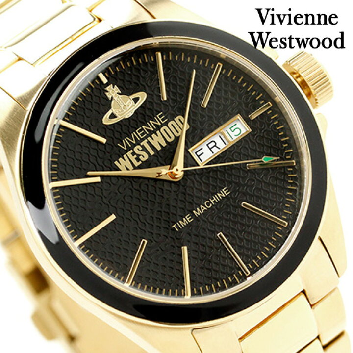 楽天市場 ヴィヴィアン ウエストウッド カムデン ロック Vv063gd Vivienne Westwood メンズ 腕時計 クオーツ ブラック ゴールド 時計 腕時計のななぷれ