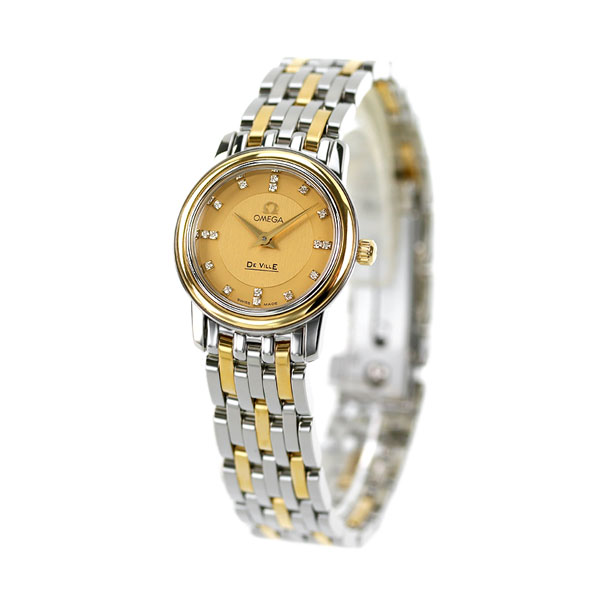 オメガ デビル プレステージ 22mm ダイヤモンド 18K クオーツ 4370.16 OMEGA レディース 腕時計 イエローゴールド 新品 |  腕時計のななぷれ