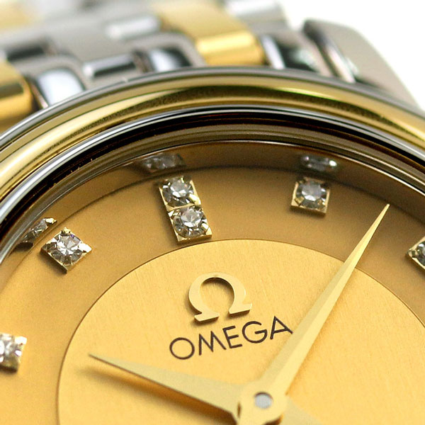 オメガ デビル プレステージ 22mm ダイヤモンド 18K クオーツ 4370.16 OMEGA レディース 腕時計 イエローゴールド 新品 |  腕時計のななぷれ