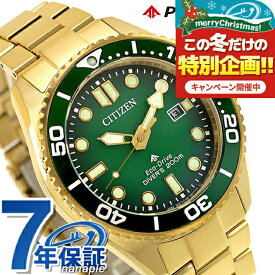 シチズン プロマスター マリン ダイバー200m エコドライブ 腕時計 ブランド メンズ ダイバーズウォッチ ソーラー CITIZEN PROMASTER BN0262-59W アナログ グリーングラデーション おしゃれ 防水 文字盤 大きい プレゼント 男性 実用的
