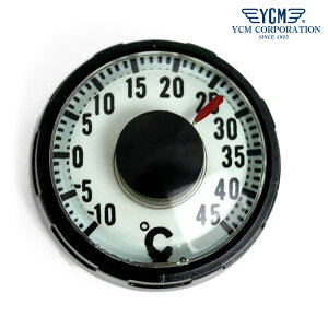 リストサーモメーター 温度計 20気圧 日本製 腕時計用 リストコンパス 大型 ダイバーサーモ YCM 60N