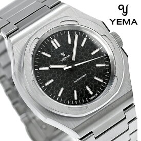 イエマ URBAN TRAVELLER 自動巻き 腕時計 ブランド メンズ YEMA YWTR23-AMS アナログ ブラック 黒 フランス製 父の日 プレゼント 実用的