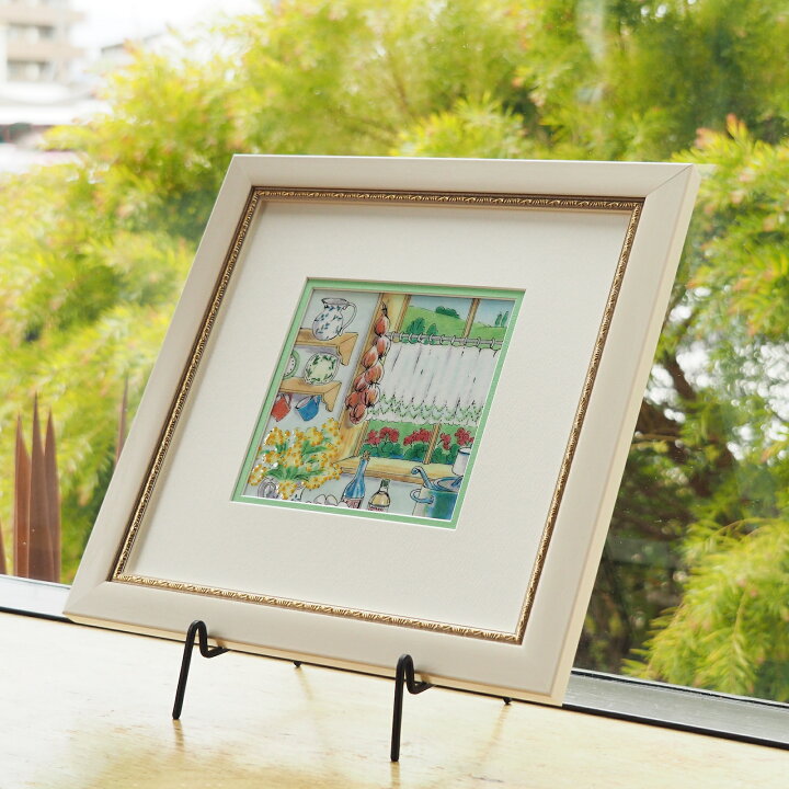 楽天市場】カントリーキッチン 七宝 額 アート 水彩画 絵 絵画 