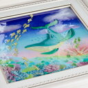 くじらが見た夢　海　風景　七宝焼　七宝焼き　額　絵画　絵　ア...